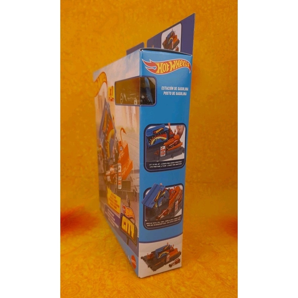 Hot Wheels City Fuel Station Shift Track Set Sealed Mattel Toy Car HKX45 - Picture 9 of 11